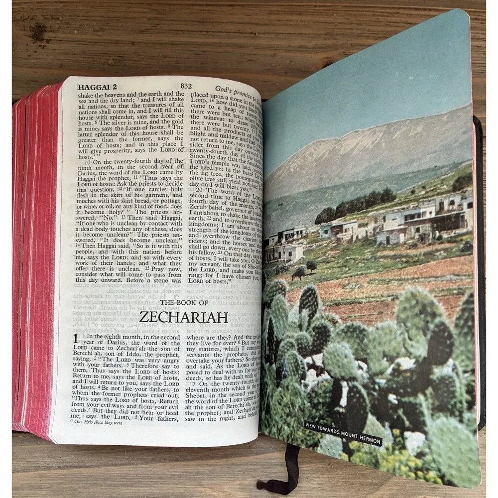 VTG 1952 Holy Bible Black Leather Revised Standard Version Nelson